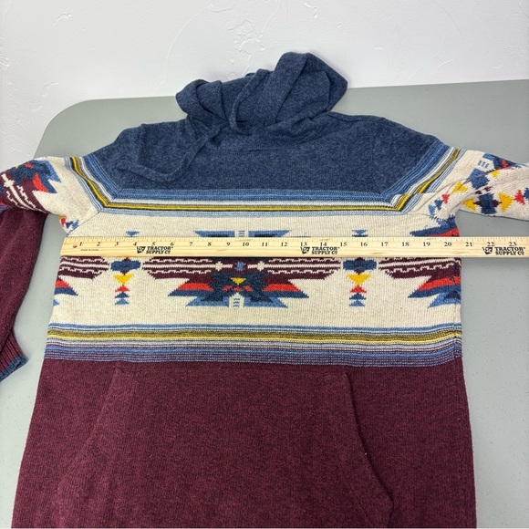 American Eagle Pullover Hoodie Sweater Southwestern Men's Small Cotton Wool - Picture 8 of 9